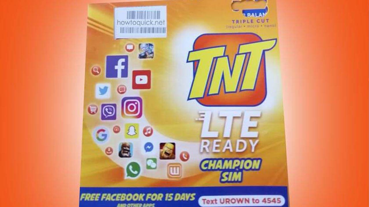 TNT Sim Card Registration