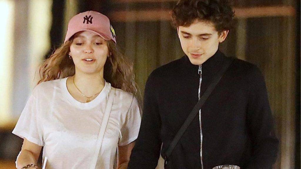 Timothee Chalamet and Lily Rose Depp Boat