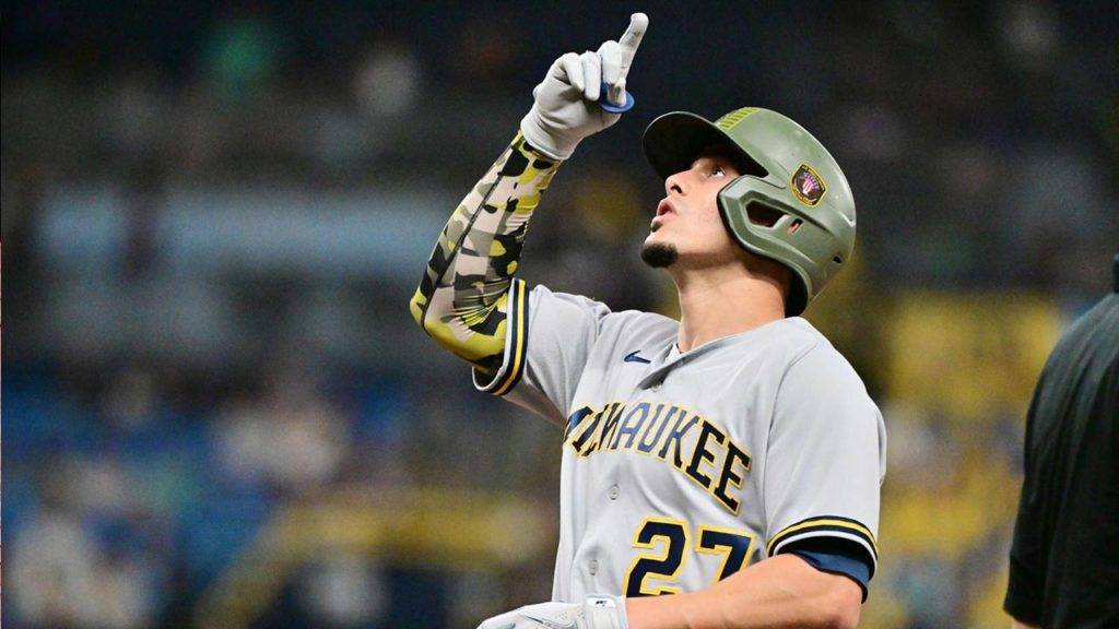 Willy Adames Hit By A Ball